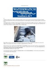 Thumbnail - Southern ACT Waterwatch Bulletin.