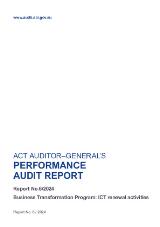 Thumbnail - Business transformation program : ICT renewal activities.