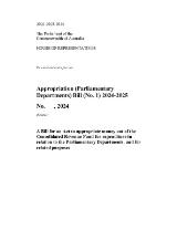 Thumbnail - Appropriation (Parliamentary Departments) Bill ...