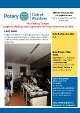 Thumbnail - Rotary Club of Westbury Bulletin : Rotary Club of Westbury.