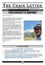 Thumbnail - The chain letter : newsletter of the Cycle Touring Association of W.A. Inc.