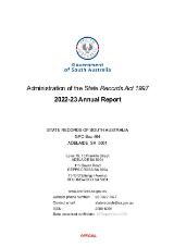 Thumbnail - Administration of the State Records Act 1997, annual report