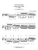 Thumbnail - Giga BWV 996 in E minor: Arrangement for guitar by Le-Tuyen Nguyen.