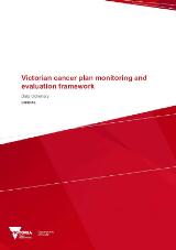 Thumbnail - Victorian cancer plan monitoring and evaluation framework :  data dictionary.