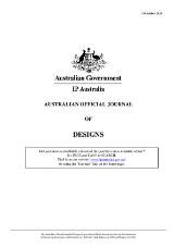 Thumbnail - Australian official journal of designs.