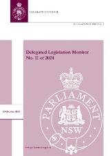 Thumbnail - Delegated legislation monitor