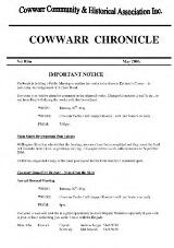 Thumbnail - Cowwarr Chronicle.