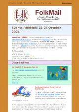 Thumbnail - Folkmail : a weekly what's on from the Folk Federation of NSW.