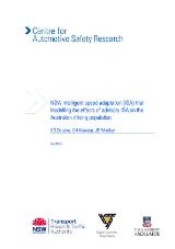 Thumbnail - NSW intelligent speed adaptation (ISA) trial: Modelling the effects of advisory ISA on the Australian driving population : CASR235.