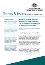 Thumbnail - An experimental study of support for protest causes and tactics and the influence of conspiratorial beliefs.