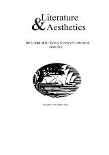 Thumbnail - Literature & aesthetics : the journal of the Sydney Society of Literature and Aesthetics.