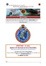 Thumbnail - RoverNET : the weekly e-newsletter of the Rover Owners Club Inc. N.S.W. & A.C.T.