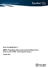 Thumbnail - QRS3 : preparing a quarry assessment report for a natural sand and/or natural gravel quarry.
