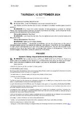 Thumbnail - Official Record of Proceedings of the Legislative Assembly Queensland.