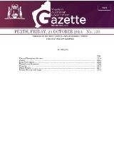 Thumbnail - Western Australian government gazette.