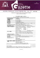 Thumbnail - Western Australian government gazette.