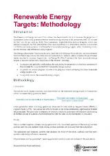 Thumbnail - Renewable Energy Targets : methodology