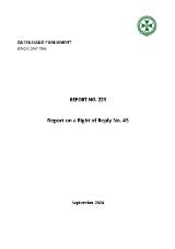 Thumbnail - Report on a Right of Reply No. 45