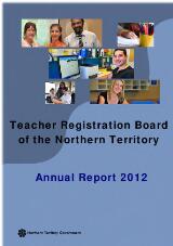 Thumbnail - Teacher Registration Board of the Northern Territory annual report.