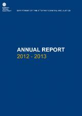 Thumbnail - Department of the Attorney-General and Justice annual report.