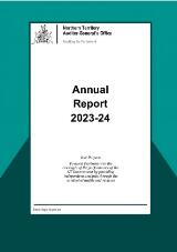 Thumbnail - Northern Territory Auditor-General's Office annual report.