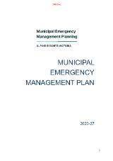 Thumbnail - Municipal Emergency Management Plan: 2023-27 / Alpine Resorts Victoria.