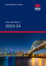 Thumbnail - NSW Crown Solicitor's Office annual report for the period ended 30 June