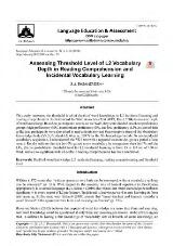 Thumbnail - Language education & assessment