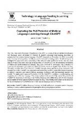 Thumbnail - Technology in Language Teaching & Learning.