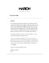 Thumbnail - Marion : elevating writers & their art.