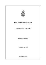 Thumbnail - Legislative Council report of debates.