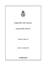 Thumbnail - Legislative Council report of debates.