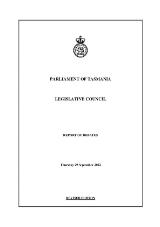 Thumbnail - Legislative Council report of debates.
