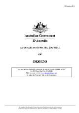 Thumbnail - Australian official journal of designs.