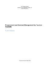 Thumbnail - Procurement and contract management by Tourism Australia : Tourism Australia