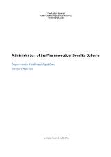 Thumbnail - Administration of the Pharmaceutical Benefits Scheme : Department of Health and Aged Care, Services Australia