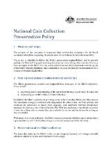 Thumbnail - National Coin Collection preservation policy