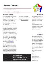 Thumbnail - Short circuit : newsletter of the Canberra Mathematical Association.