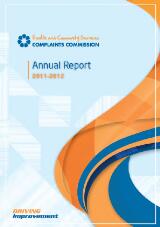 Thumbnail - Health and Community Services Complaints Commission annual report.