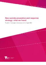 Thumbnail - New suicide prevention and response strategy : what we heard.