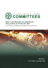 Thumbnail - Report on subordinate legislation tabled between 20 August 2024 and 10 September 2024 : Report No. 1, 58th Parliament