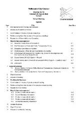 Thumbnail - City of Melbourne Council Meeting Agenda and Minutes.