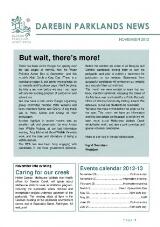 Thumbnail - Darebin Parklands News.