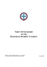 Thumbnail - Report on the register of members' interests