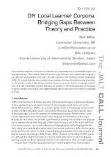 Thumbnail - The JALT CALL Journal.