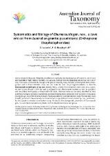 Thumbnail - Australian journal of taxonomy.