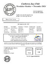 Thumbnail - Canberra Jazz Club Newsletter
