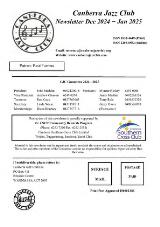 Thumbnail - Canberra Jazz Club Newsletter