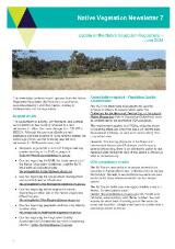 Thumbnail - Native vegetation regulations newsletter.