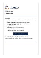 Thumbnail - St Mary's Catholic Primary School newsletter.